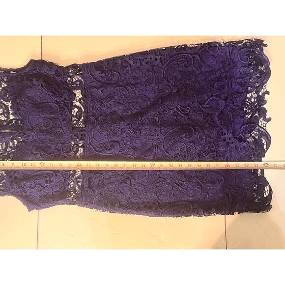 B Darlin Mock Neck Illusion Lace Bodycon Dress Juniors 13/14 Women’s Large - Picture 13 of 16